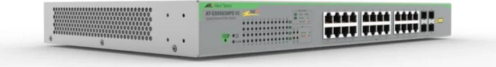 Allied Telesis GS950 Rackmount Gigabit Smart Switch, 24x RJ-45, 4x RJ-45/SFP, 185W PoE+
