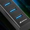 Sharkoon 4-Port Aluminium Hub schwarz, USB-A/USB-C 3.0 [Stecker] Vorschaubild