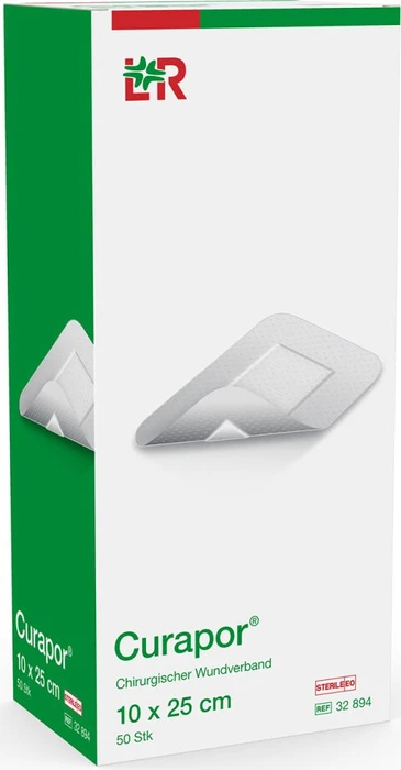 Lohmann & Rauscher Curapor Wundverband steril chirurgisch, 10 x 25cm, 50 Stück