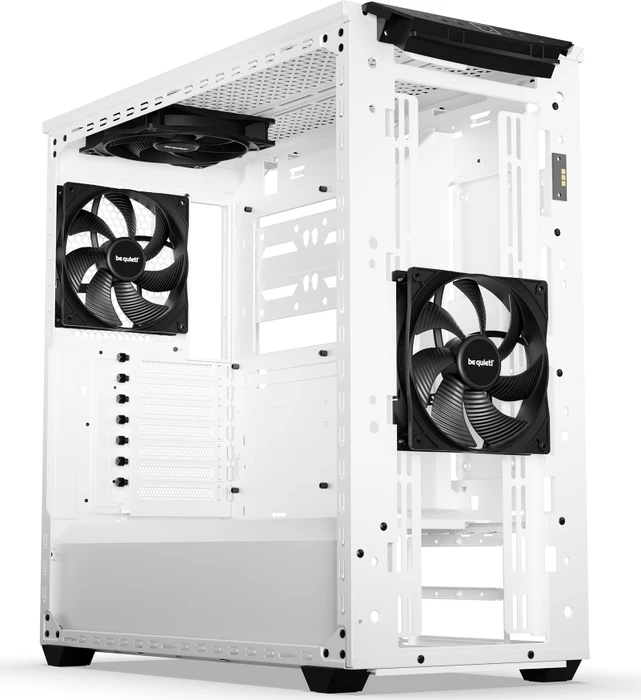 be quiet! Shadow Base 800 DX White, weiß, Glasfenster, schallgedämmt