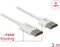 DeLOCK Slim High Speed 4K HDMI Kabel mit Ethernet Stecker/Stecker weiß Vorschaubild