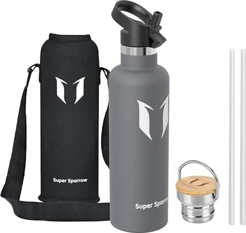 Super Sparrow To Go Isolierflasche 1l grau