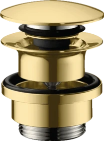 Hansgrohe Ablaufgarnitur Push-Open für Waschtisch und Bidet, polished gold optic
