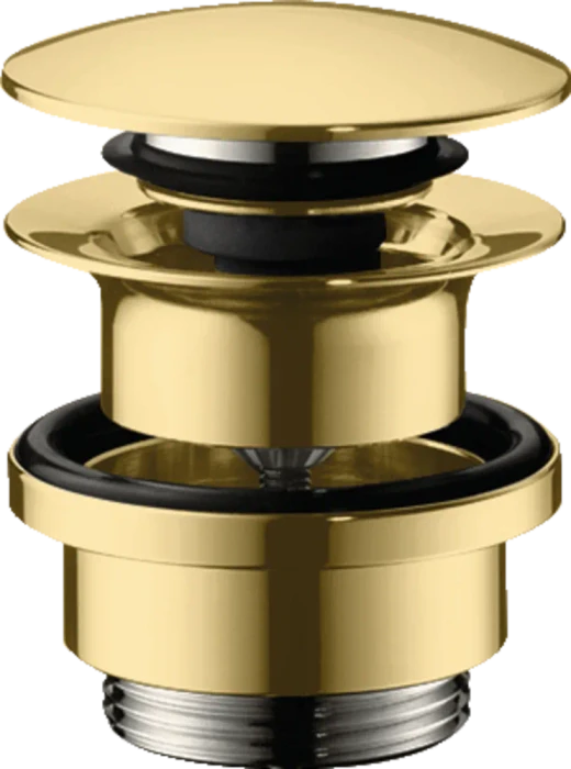 Hansgrohe Ablaufgarnitur Push-Open für Waschtisch und Bidet, polished gold optic