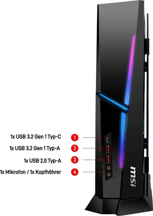 MSI Trident AS 11th 11TD-1825DE, Core i7-11700F, 32GB RAM, 1TB SSD, 2TB HDD, GeForce RTX 3070
