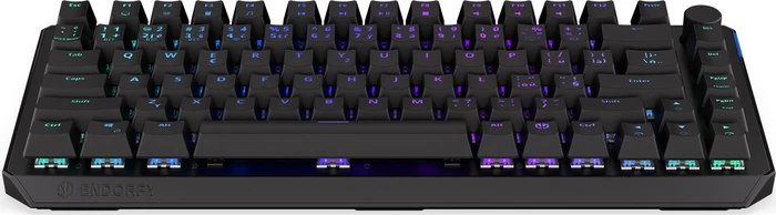 Endorfy Thock 75% Wireless, PBT, LEDs RGB, hot-swap, Black, Kailh Box BLACK, USB/Bluetooth, CZ