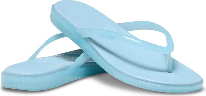 Crocs Miami Round Toe Jelly Flip sky blue jelly (Damen)