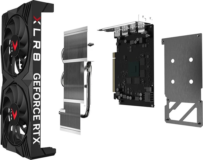 PNY GeForce RTX 4060 Verto Overclocked Dual Fan, 8GB GDDR6, HDMI, 3x DP