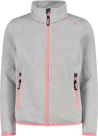 CMP Fleece Knit-Tech Meliert Jacke gesso/pesca (Junior)