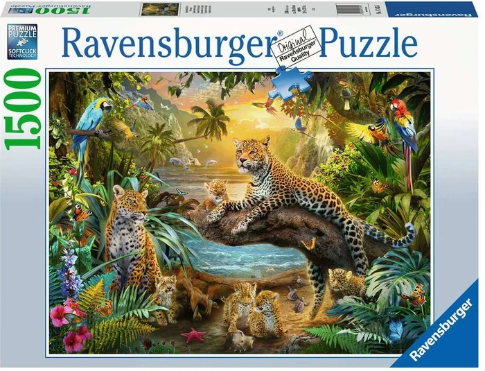 Ravensburger Puzzle Leopardenfamilie im Dschungel
