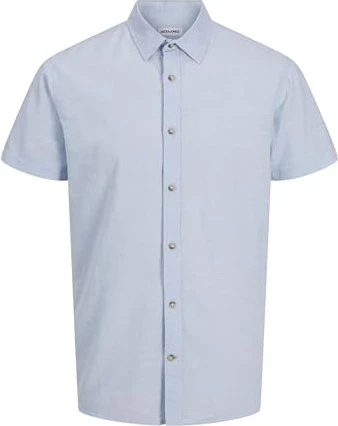 Jack & Jones Comfort Fit Hemd kurzarm chambray blue (Herren)