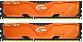 TeamGroup Vulcan orange UDIMM 16GB Kit, DDR3-1600, CL9-9-9-24