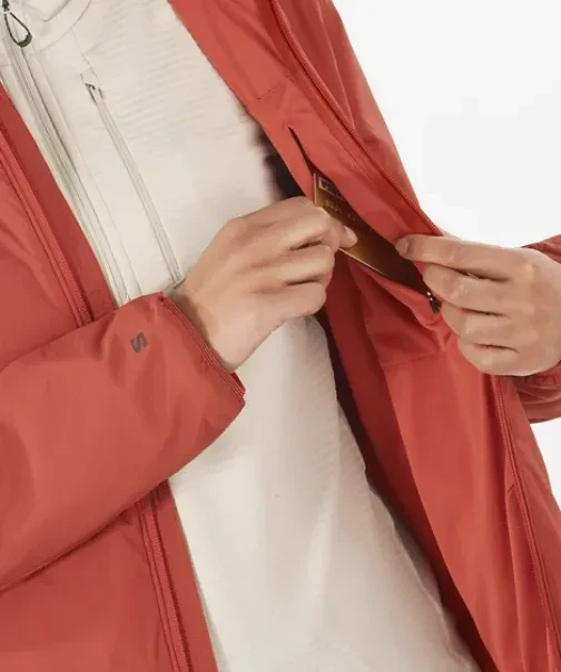 Salomon Mountain Flex Hooded Funktionsjacke tandoori spice (Damen)