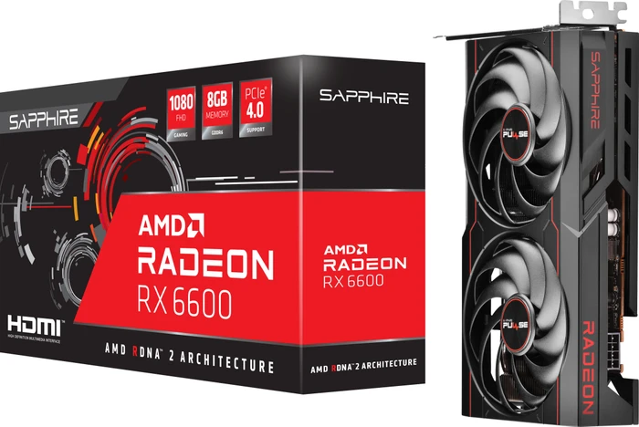 Sapphire Pulse Radeon RX 6600, 8GB GDDR6, HDMI, DP, lite retail