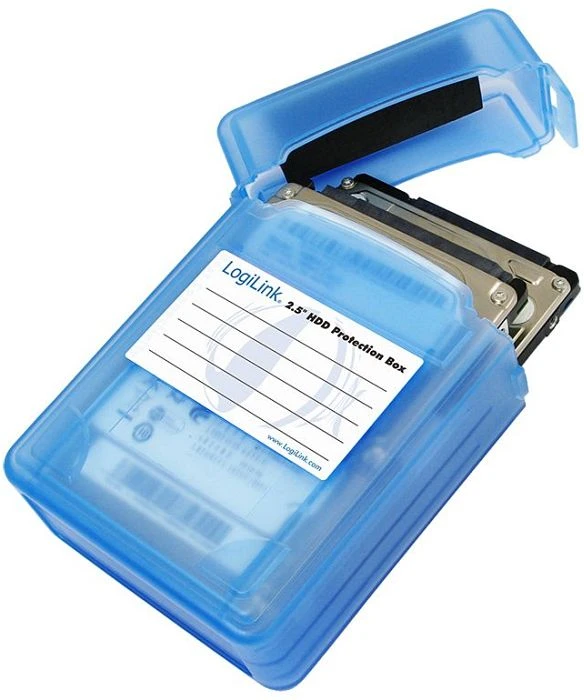 LogiLink Festplatten Schutz-Box, 2x 2.5"