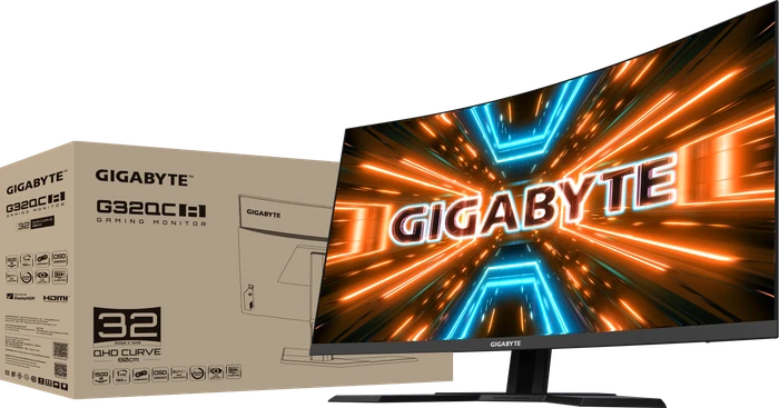 GIGABYTE G32QC A, 31.5"