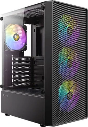 Antec AX26 RGB Elite, schwarz, Glasfenster