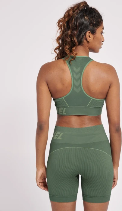 hummel Christel Sport-BH lily pad/laurel wreath melange (Damen)
