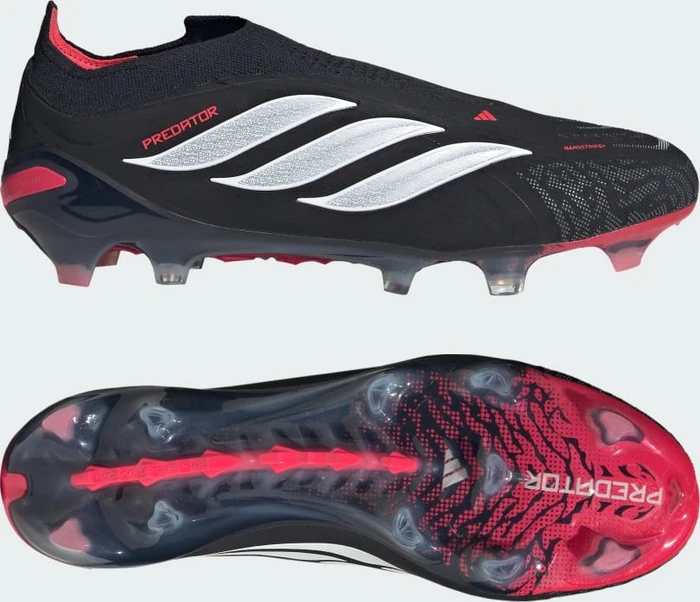 adidas Predator Elite Laceless FG core black/cloud white/lucid red