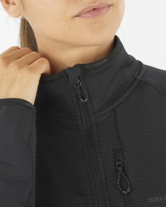 Salomon Essential Lightwarm Jacke deep black (Damen)