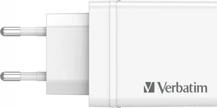 Verbatim 30W USB-Wandladegerät mit 4 Anschlüssen weiß
