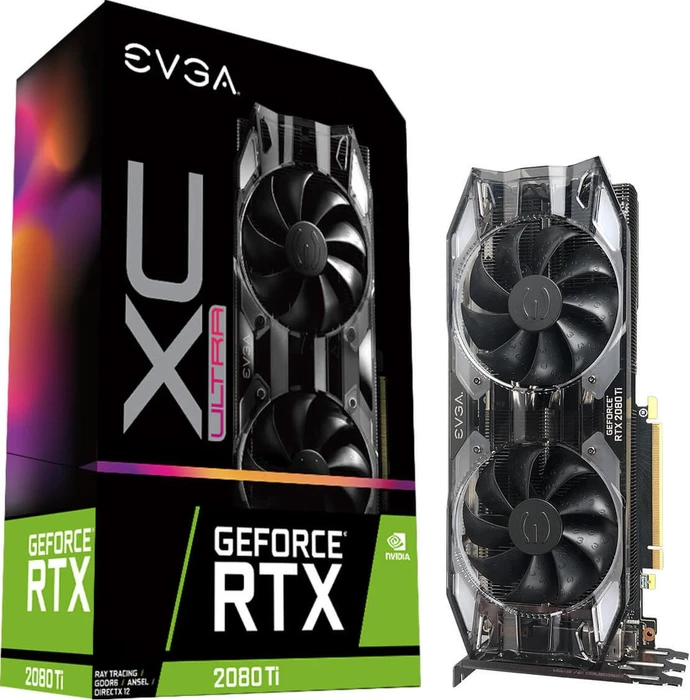 EVGA GeForce RTX 2080 Ti XC Ultra Gaming, 11GB GDDR6, HDMI, USB-C, 3x DP
