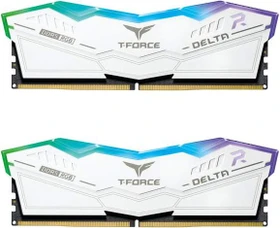 TeamGroup T-Force DELTA RGB weiß UDIMM 32GB Kit, DDR5-6400, CL32-39-39-84, X8