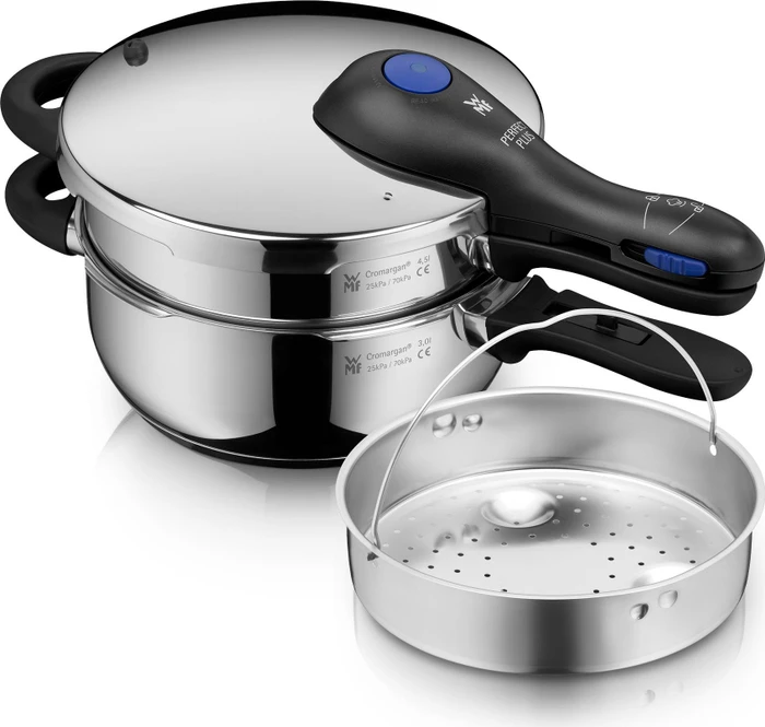 WMF Perfect Plus One Pot Schnellkochtopf-Set, 3-tlg.