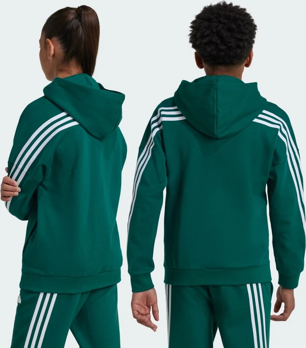 adidas Future Icons 3-Streifen Hoodie collegiate green/white (Junior)
