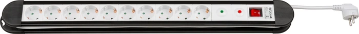 Wentronic Goobay NK Protector Steckdosenleiste, 10-fach, mit Überspannungsschutz, 1.4m