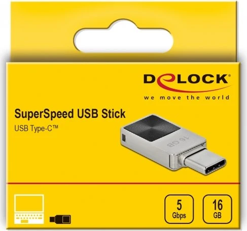 DeLOCK Mini USB-C Stick 16GB, USB-C, USB 3.2 Gen 1×1