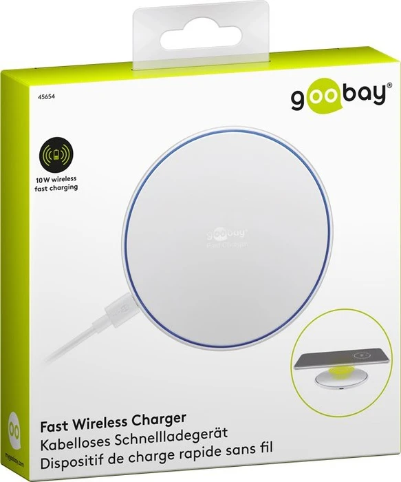 Wentronic Goobay kabelloses Schnellladegerät 10 W weiß