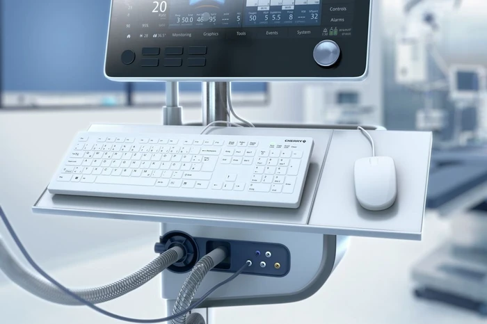 Contour Design AK-C8112 Medical Keyboard, weiß, USB, FR
