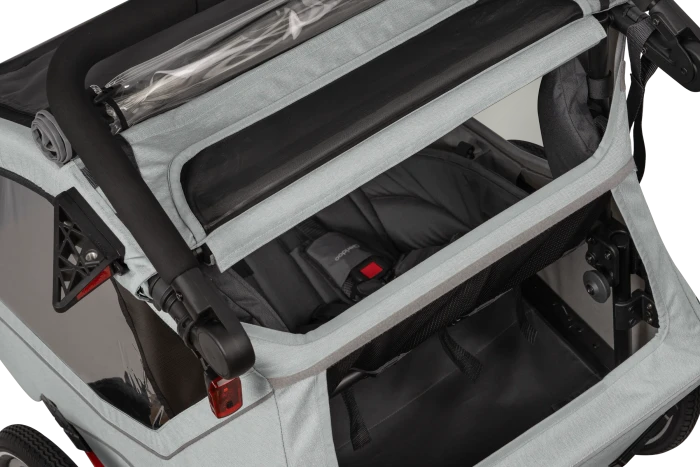 Qeridoo Kidgoo 2 Lite Fahrradanhänger titanium grey (Modell 2026)