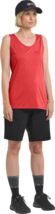 Jack Wolfskin Crosstrail Funktionsshirt ärmellos vibrant red (Damen)