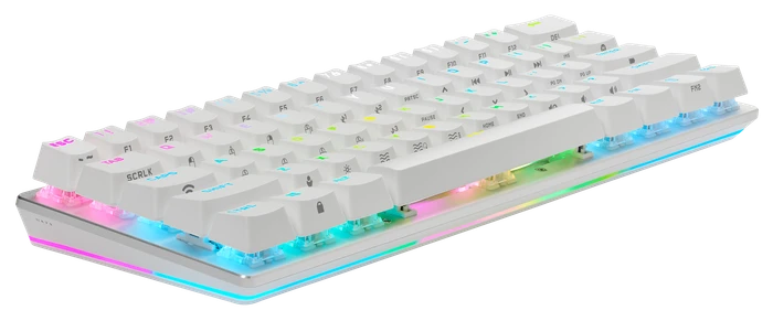 Corsair Gaming K70 PRO MINI Wireless, weiß, MX RGB RED, USB/Bluetooth, US