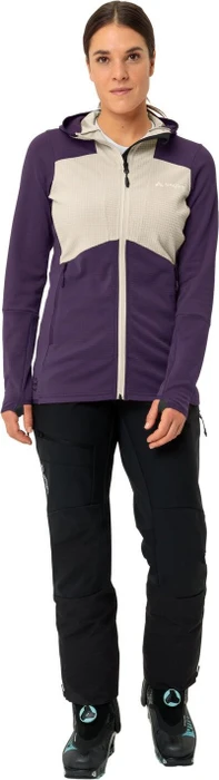 Vaude Monviso Grid Fleece Funktionsjacke eggplant (Damen)
