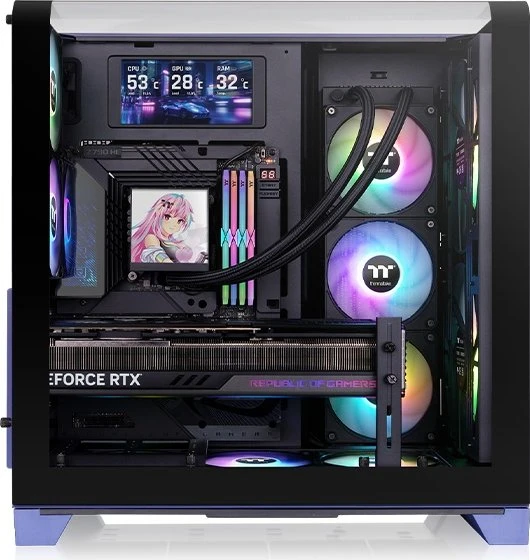 Thermaltake View 390 Air Future Dusk, violett, Glasfenster