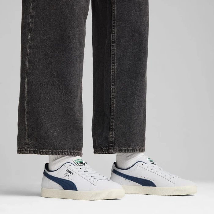 Puma Clyde OG silver mist/frosted ivory/club navy