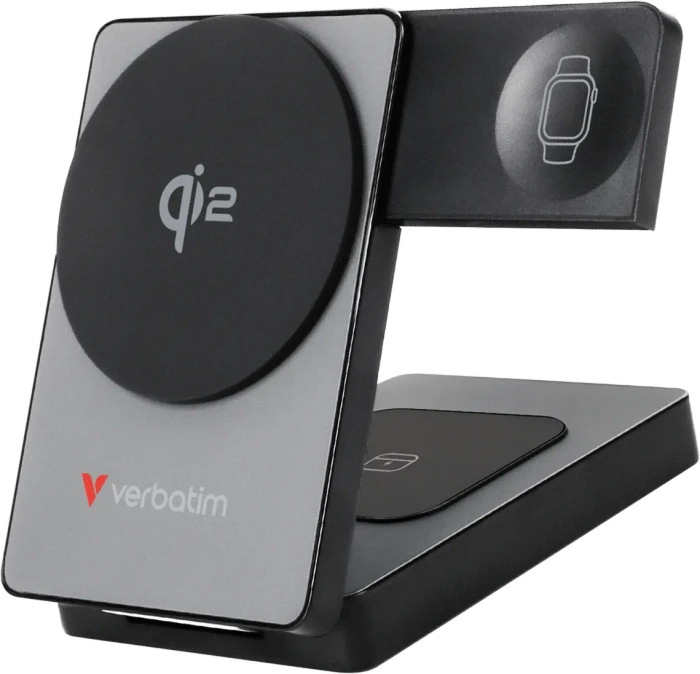 Verbatim Charge 'n' Go Qi2 Power Bank 5000mAh grau