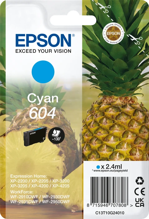 Epson Tinte 604 cyan