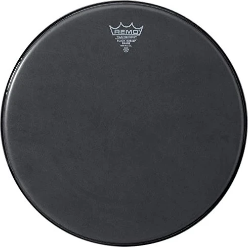 Remo Ambassador Black Suede Snare Side 14"
