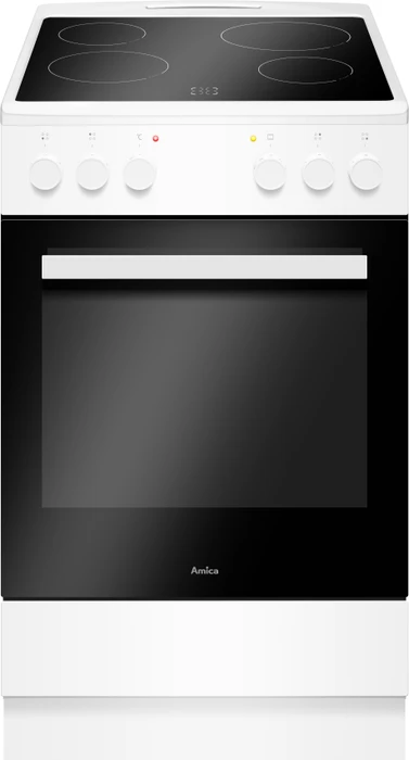 Amica SHC 903 031 W Elektroherd mit Glaskeramik-Kochfeld