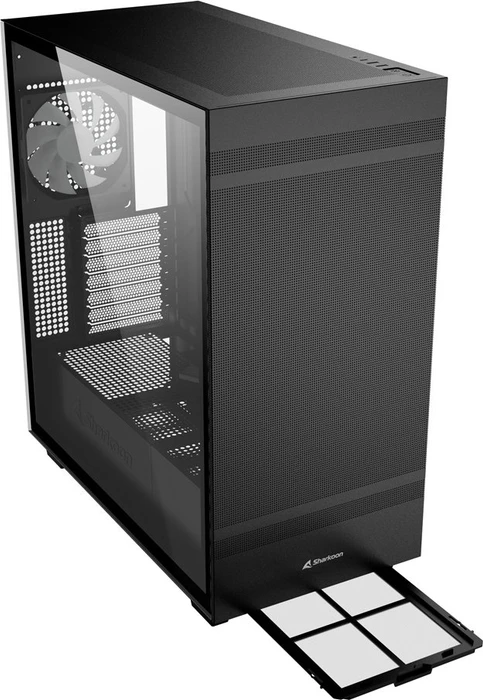 Sharkoon Rebel C50 RGB Black, Glasfenster
