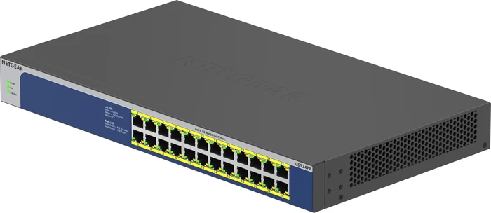 Netgear GS500 Desktop Gigabit Switch, 24x RJ-45, 300W PoE+