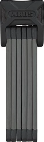 ABUS Bordo 6015/90 inkl. Bosch Plus für Gepäckträgerakku Faltschloss, Schlüssel schwarz
