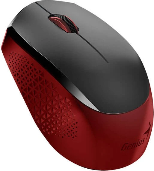 Genius NX-8000S Wireless Silent Mouse schwarz/rot, USB