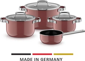 WMF Fusiontec Mineral Pro Kochtopf-Set rose quartz, 4-tlg.