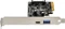 SilverStone ECU03, 1x USB-A 3.1, 1x USB-C 3.1, PCIe 2.0 x2 Vorschaubild