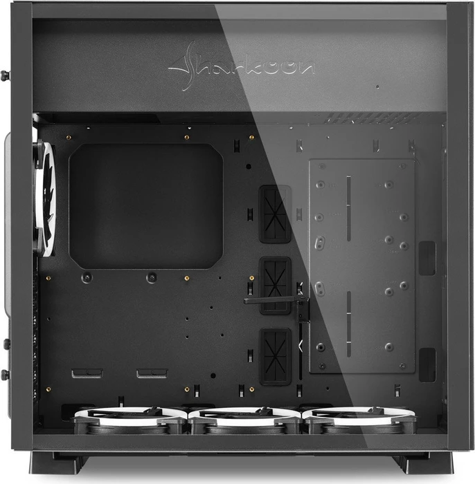 Sharkoon Pure Steel RGB Black, Glasfenster